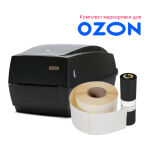 Принтер этикеток MERTECH TLP100, 203 dpi, USB, Ethernet, RS232 INOZ36283 (для маркировки Озон)