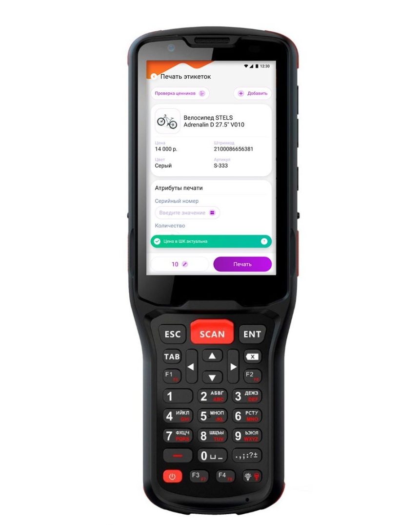 ffcee1c2 Терминал сбора данных АТОЛ Smart.Prime базовый + ПО «DataMobile: Online Маркировка» 60539 — изображение 1