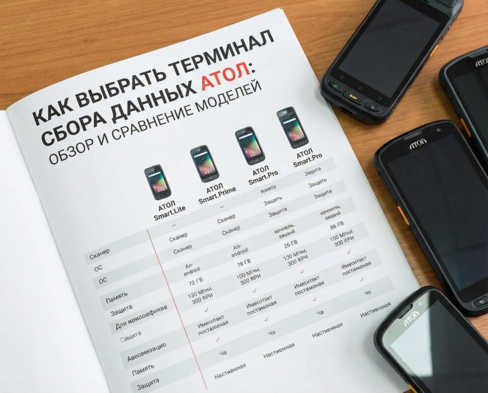 Как выбрать терминал сбора данных Атол обзор и сравнение моделей