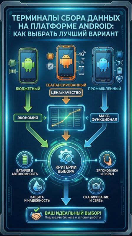 Терминалы сбора данных на платформе Android: как выбрать лучший вариант