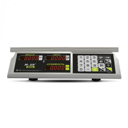 Торговые настольные весы Mertech M-ER 326 AC-15.2 Slim LED предел взвешивания (НПВ) 15 кг., дискретность 2 г. 3042 — изображение 5