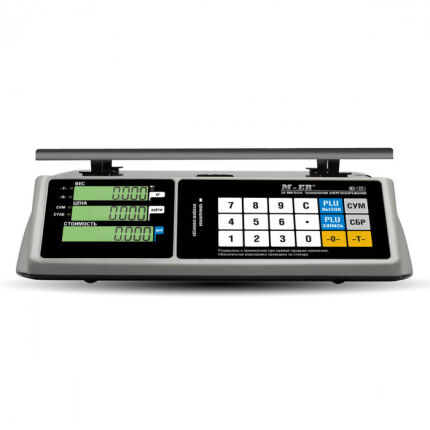 Торговые настольные весы Mertech M-ER 328 AC-15.2 "Touch-m" LCD, предел взвешивания (НПВ) 15 кг., дискретность 2 г. 3121 — изображение 2