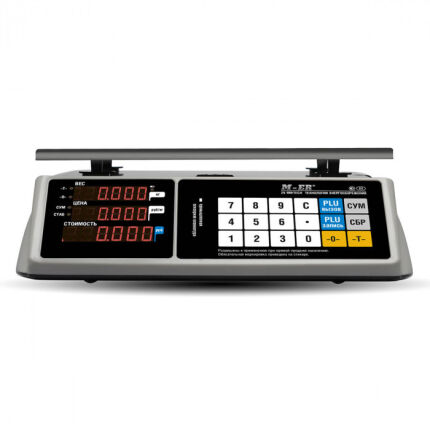 Торговые настольные весы Mertech M-ER 328 AC-32.5 Touch-m LED, RS232 и USB, предел взвешивания (НПВ) 32 кг., дискретность 5 г. 3161 — изображение 5