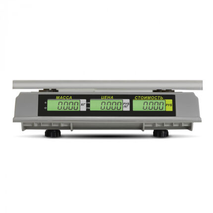 Торговые настольные весы Mertech M-ER 326 AC-32.5 Slim LCD предел взвешивания (НПВ) 32 кг., дискретность 5 г. 3041 — изображение 3