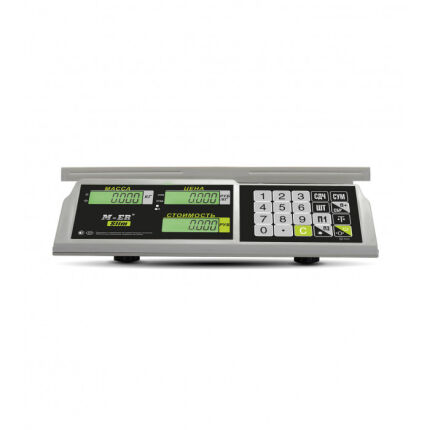 Торговые настольные весы Mertech M-ER 326 AC-32.5 Slim LCD предел взвешивания (НПВ) 32 кг., дискретность 5 г. 3041 — изображение 5