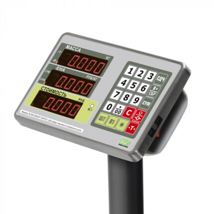 Торговые напольные весы Mertech M-ER 335 ACPU-60.10 Turtle LED предел взвешивания (НПВ) 60 кг., дискретность 10/20 г. 3112 — изображение 5