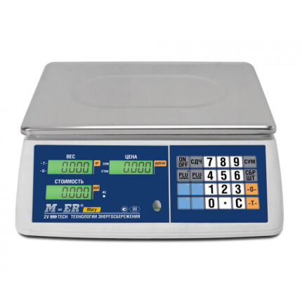 Торговые настольные весы Mertech M-ER 223 AC-32.5 Mary LCD предел взвешивания (НПВ) 32 кг., дискретность 5 г. 3623 — изображение 3