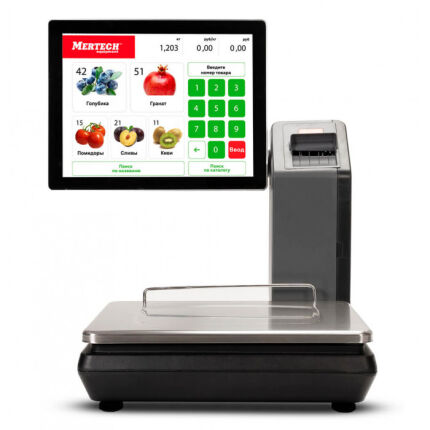 Весы с печатью этикеток Mertech M-ER 725 "SELFPRINT" PM-32.5 USB, Ethernet, Wi-Fi предел взвешивания (НПВ) 32 кг., дискретность 5 г. 3638 — изображение 4