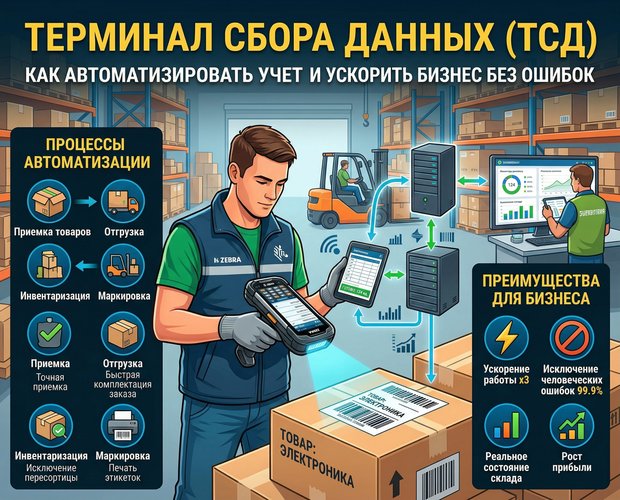 Терминал сбора данных как автоматизировать учет и ускорить бизнес без ошибок