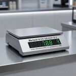 Торговые настольные весы Mertech M-ER 326 ACP-15.2 Slim LED предел взвешивания (НПВ) 15 кг., дискретность 2 г. 3046